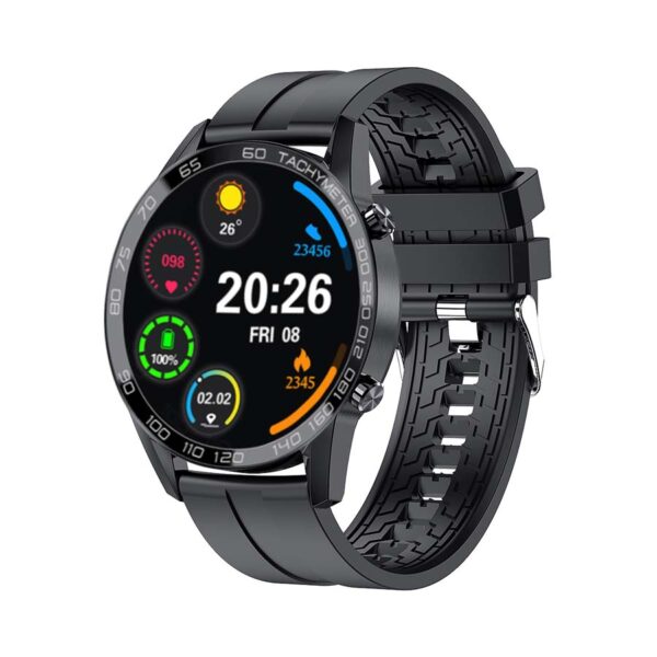 classic 3 talk smart watch black silicon strap UNITED MALL