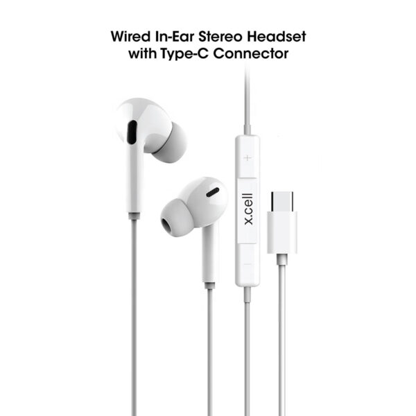 type c wired headset 103c whi UNITED MALL