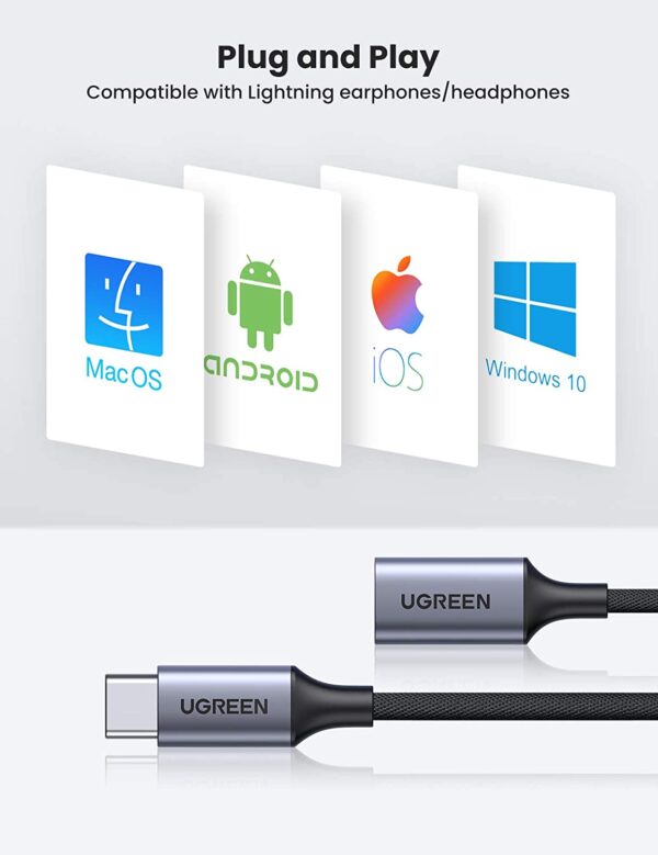 ugreen usb c to lightning audio adapter 1 UNITED MALL